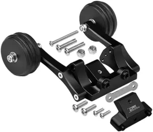 GPM For Traxxas Hoss 4X4 VXL (90076-4) Upgrade Parts Aluminum Rear Adjustable Wheelie - 12Pc Set Black