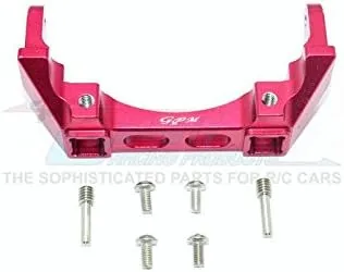 GPM For Traxxas TRX-4 Trail Defender Crawler Upgrade Parts Aluminum Rear Bumper Mount - 1Pc Set Red