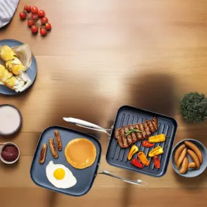Granitestone Diamond Pro Grill And Griddle Set 2 Piece