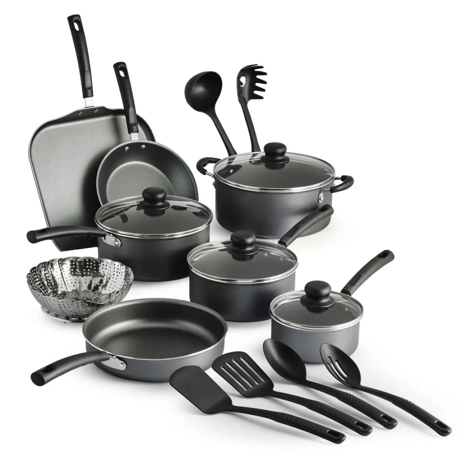 Gray Non-stick Set, Final call Steel Piece 18 Classy Cookware LunaLulink