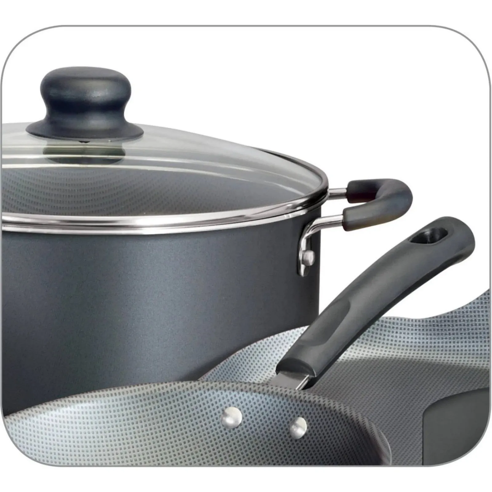Gray Non-stick Set, Final call Steel Piece 18 Classy Cookware LunaLulink