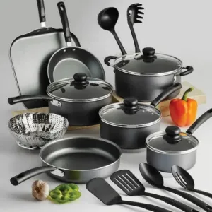 Gray Non-stick Set, Final call Steel Piece 18 Classy Cookware LunaLulink