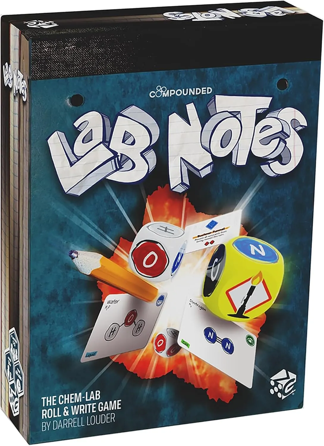 Greater Than Games | Lab Notes | Strategy Board Game | Science Roll and Write | 2 to 5 Players | 30  Minutes | Ages 14 