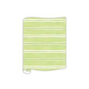 Green and White Table Runner