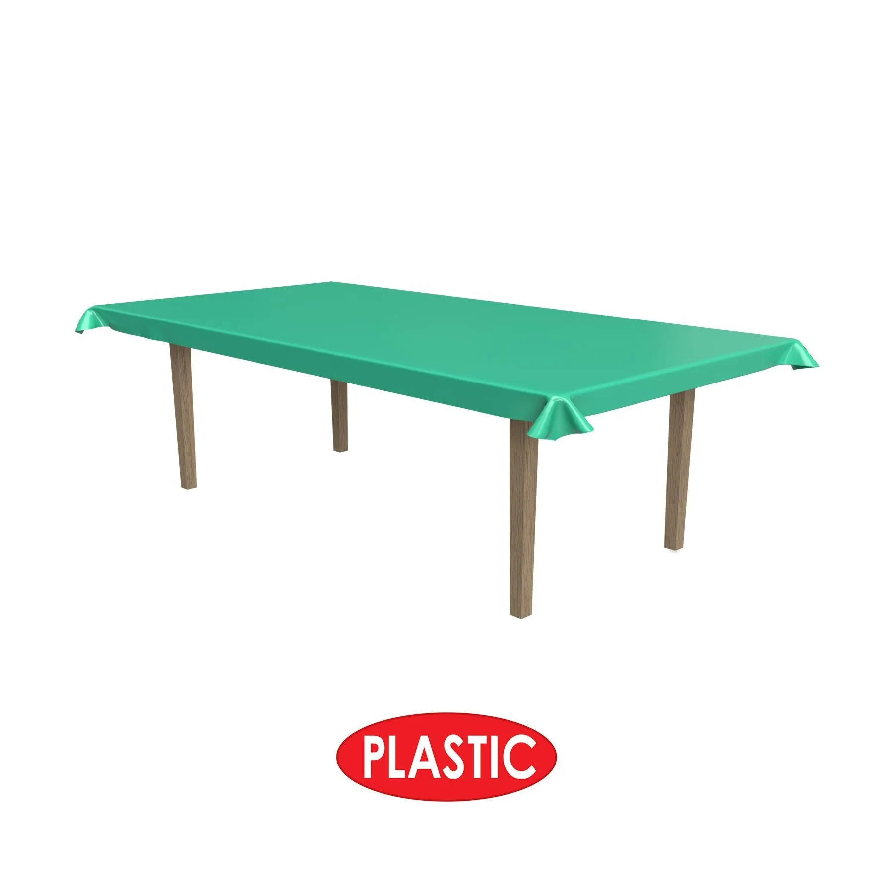 Green Plastic Party Table Roll