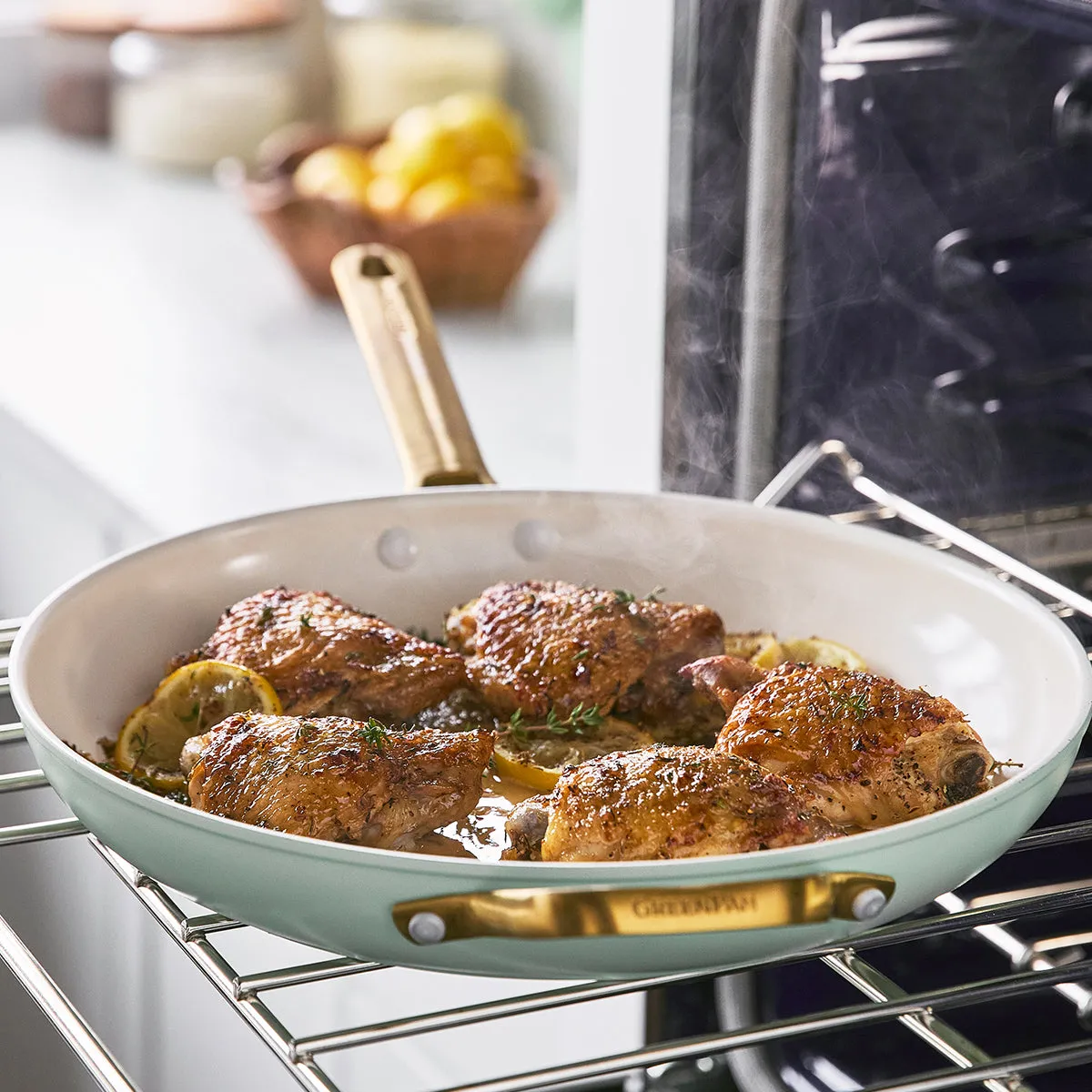Greenpan - Reserve Covered Frypan, Julep