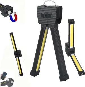 Gym Lamp for Posing,Posing Lamp,Portable Magnet LED Flashlight with Hanging Hook,7th Gear Dimming,Gym Lamps 180 Degree Folding, USB Rechargeable Worklight,Power Bank Camping Light