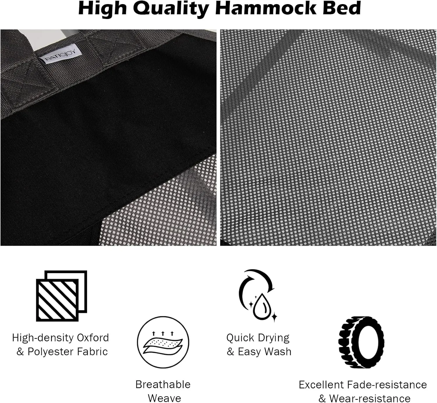 GYMAX Hammock with Stand Included, Camping Hammock with Carrying Bag & Storage Pocket, Portable Heavy Duty Self Standing Hammock, Indoor/Outdoor Hammock Chair for Patio Beach Yard Garden (Black)