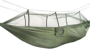 Hammock 260 * 140 cm Outdoor Camping Mosquito Net Net Hanging Portable Parachute Swing Indoor Expandable Double Bed Indoor Outdoor Camping Park (Color : Style 9) (Style 14)