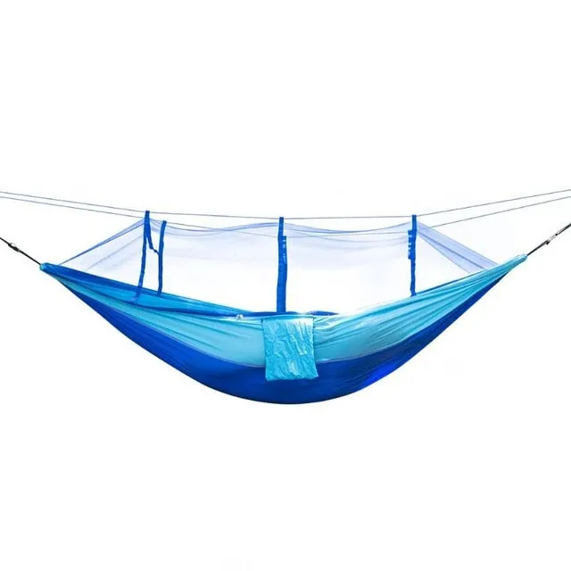 Hammock 260x140cm Camping With Mosquito Net Nylon, Hanging Bed, Sleeping Swing