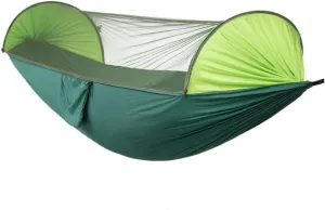 Hammock Automatic Quick-Opening Mosquito Net Hammock Camping Outdoor Sunshade Anti-Mosquito Hammock Tent Indoor Swing Hammocks for Outside(Green)