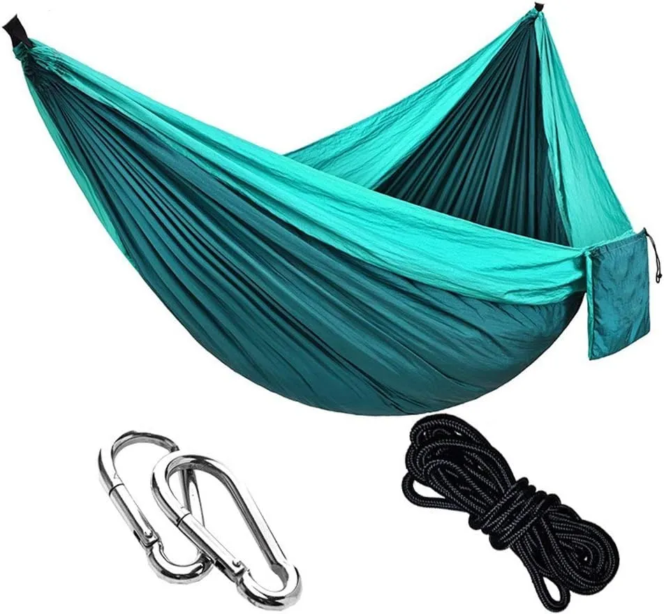 Hammock Camping Hammock - Large Double Parachute Hammock Lightweight Nylon Mens Womens Kids, Camping Accessories Gear Swing