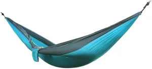 Hammock Hammock Portable Nylon Double Hammock Outdoor Backpack Adult Camping Travel Survival Garden Swing Portable Hammock Outdoor Hammock (Color : Black) (Sky Blue)