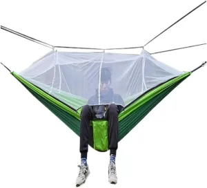 Hammock Multifunctional Outdoor Hammocks, with Mosquito Net, Enjoy a Comfortable Camping Time Hammocks for Outside(White)