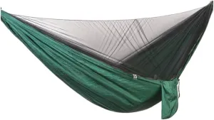 Hammock Outdoor Camping Quick-Open Mosquito Net Hammock 210T Nylon Hammock with Mosquito Net Outdoor Swing Hammock Hammocks for Outside(Green)