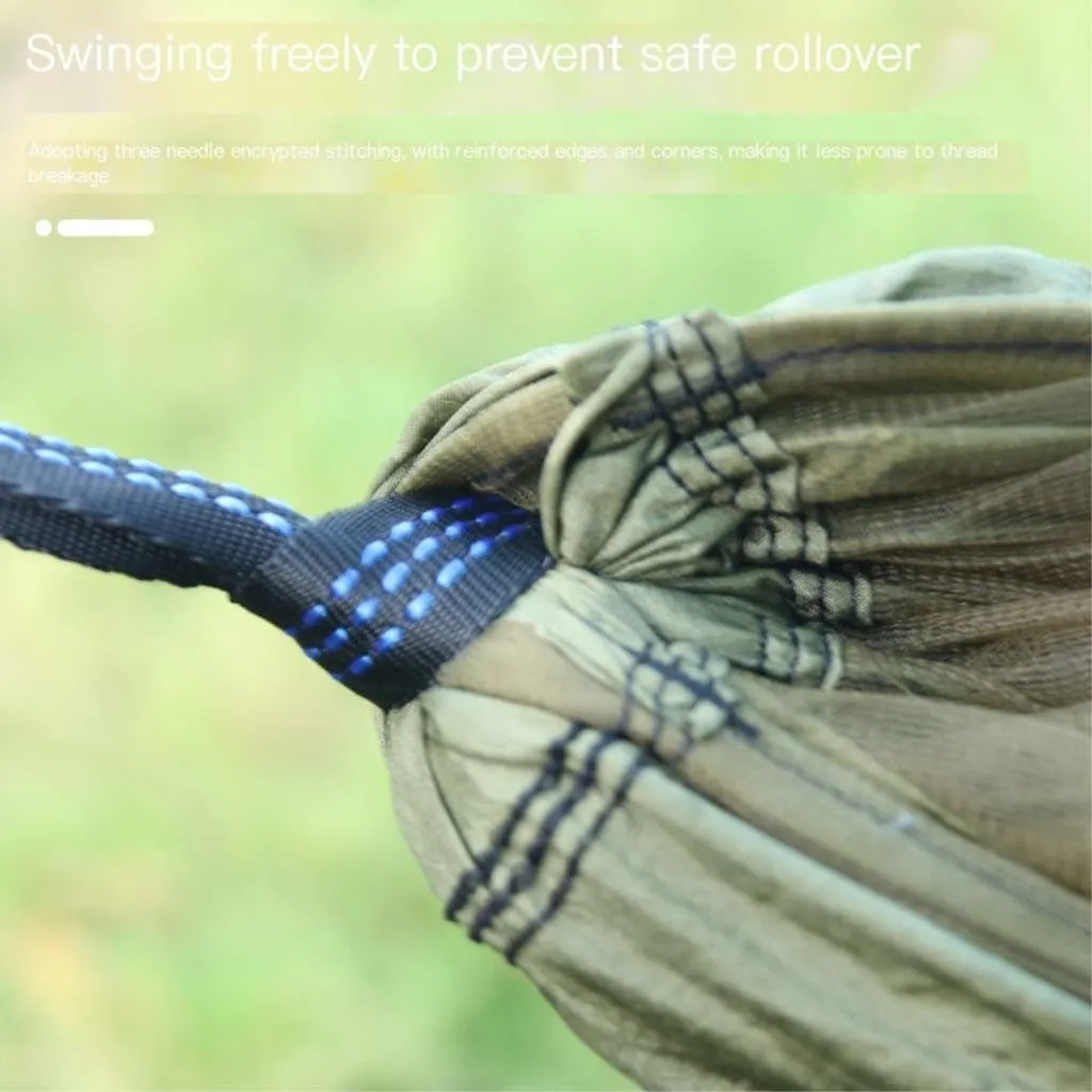 Hammock Outdoor Supplies Parachute Hammock with Mosquito Net Anti-Mosquito Nylon Single and Double Camping Hammock Hammocks for Outside(Blue)