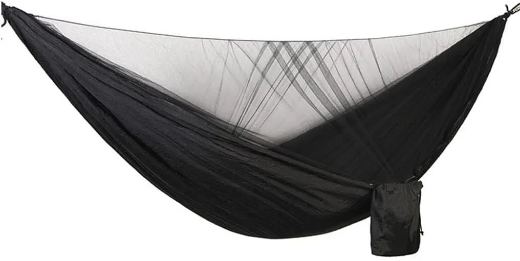 Hammock Tent with Automatic Mosquito Net, Portable Parachute Hanging Bed for Outdoor Camping