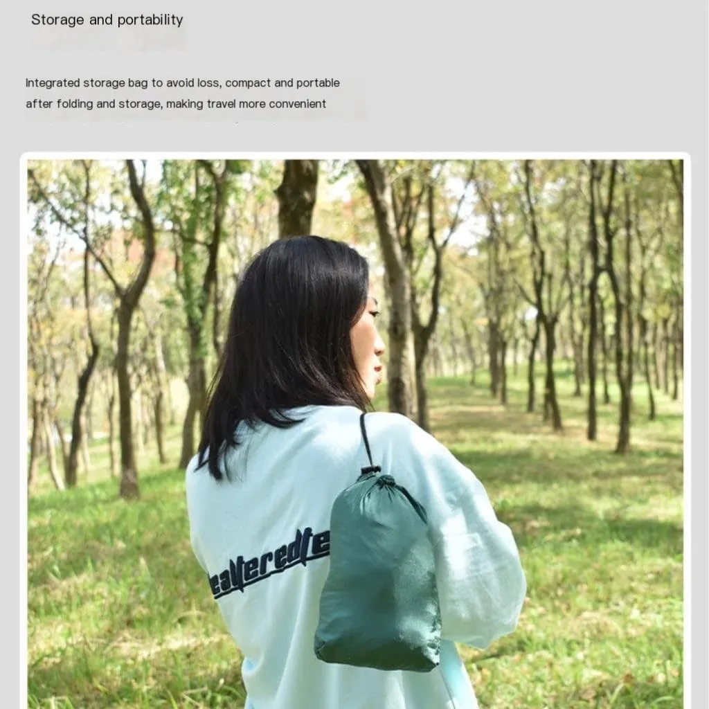 Hammock Ultra-Light Nylon Double Hammock Parachute Cloth Anti-Rollover Elastic Band Encrypted Mosquito Net Hammock Hammocks for Outside(F)