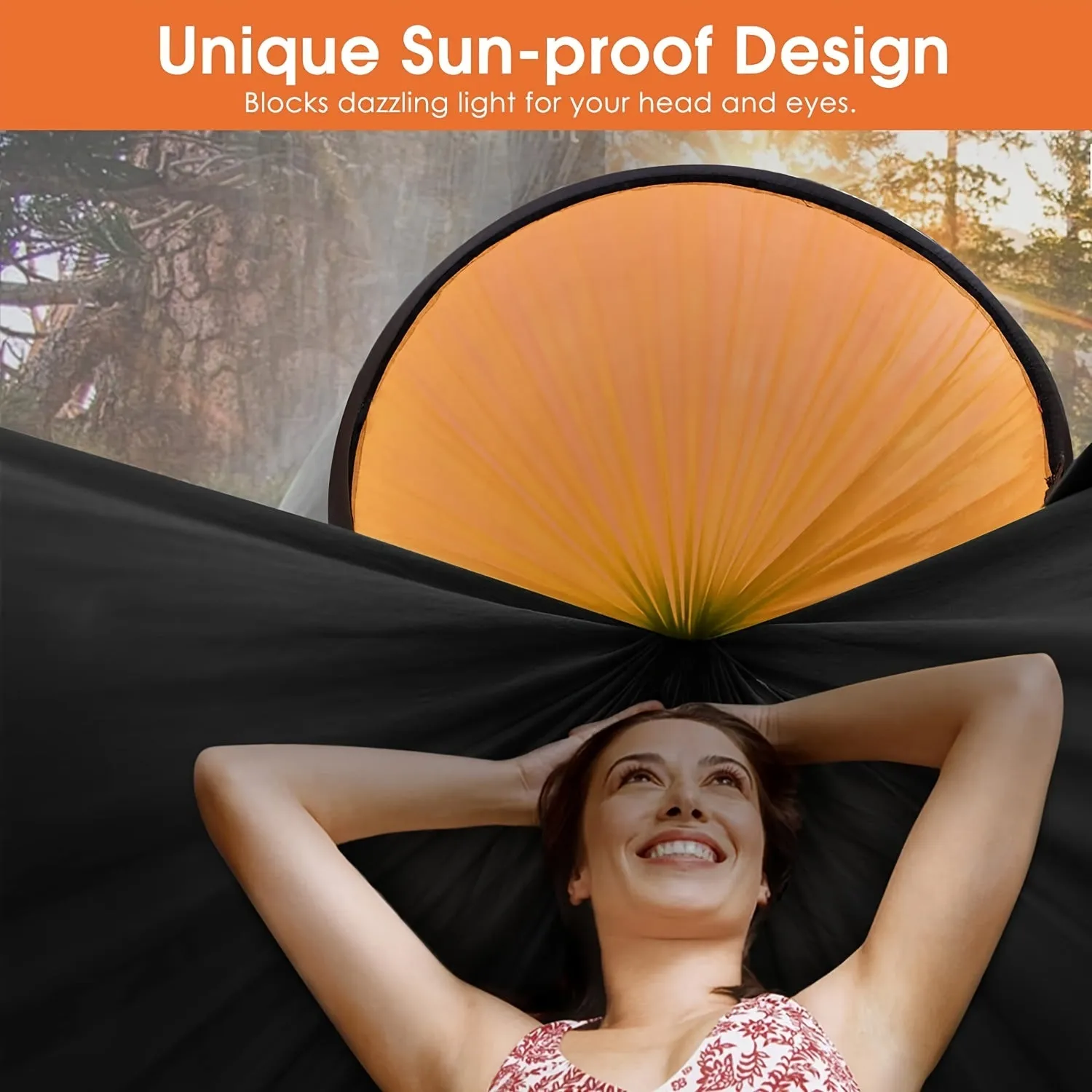 Hammock with Built-In Mosquito Net - Perfect for Outdoor Camping, Backpacking & Hiking