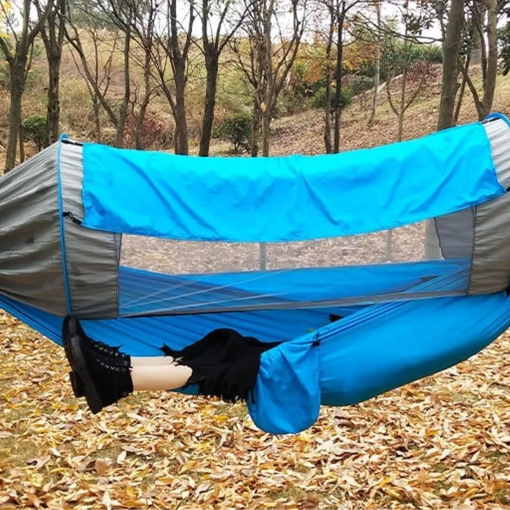 Hammocks Canopy Mosquito Net Hammock Set Tent Parachute Cloth Camping Automatic Anti-Mosquito Mosquito Net Hammock Camping Hammocks
