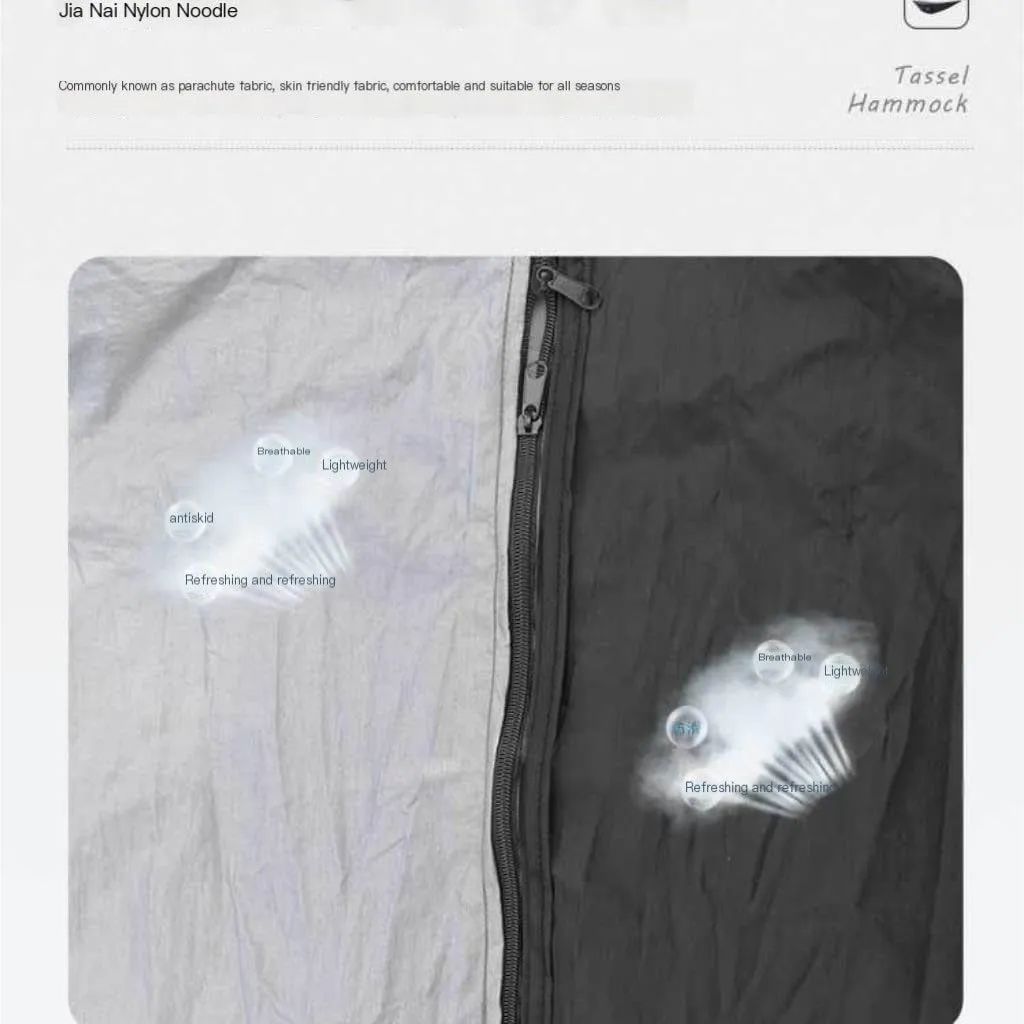 Hammocks Canopy Mosquito Net Hammock Set Tent Parachute Cloth Camping Automatic Anti-Mosquito Mosquito Net Hammock Camping Hammocks(A)