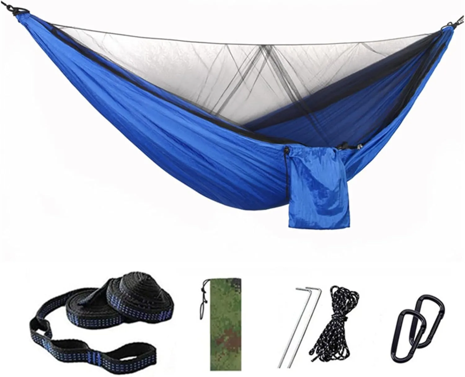 Hammocks Hammock Camping with Bug Net/Netting Portable Nylon Parachute Hammocks for Outdoor Indoor Backpacking Survival Travel