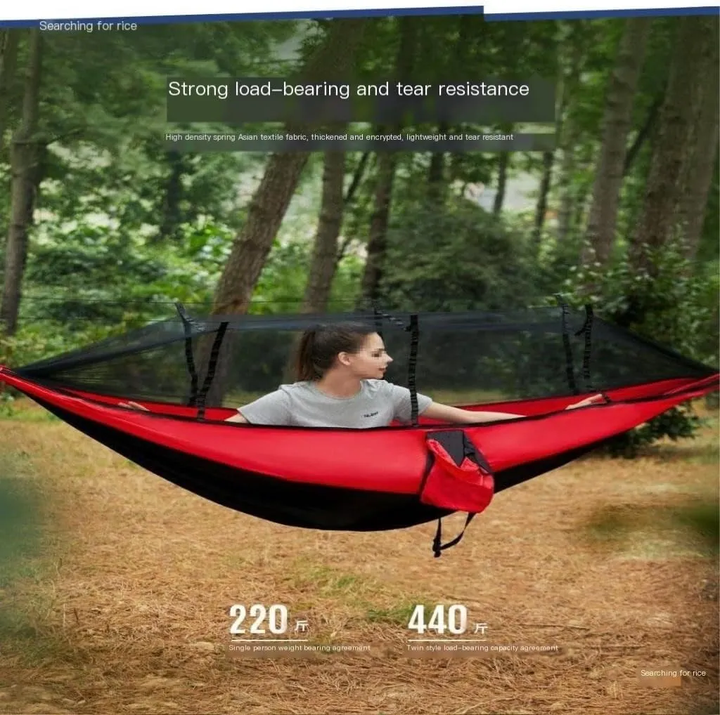 Hammocks Hammock Outdoor Camping Anti-Mosquito Outdoor Camping with Mosquito Net Breathable Hanging Tree Tent Camping Hammocks(D)