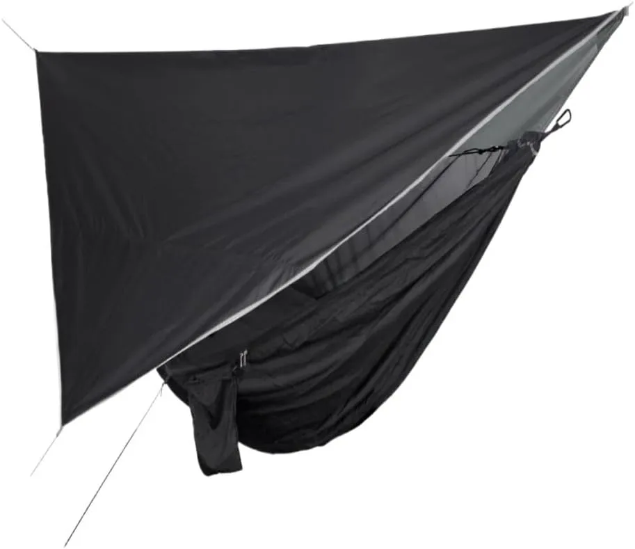 Hammocks Mosquito Net Hammock Canopy Set Outdoor Camping Quick Opening Hammock Plus Rainproof Sunshade Canopy Camping Hammocks(E)