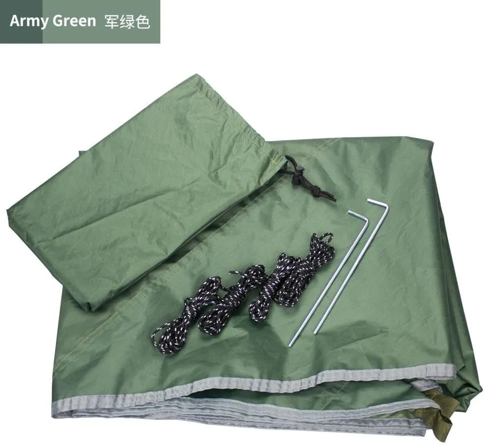 Hammocks Mosquito Net Hammock Canopy Set Outdoor Camping Quick Opening Hammock Plus Rainproof Sunshade Canopy Camping Hammocks(F)