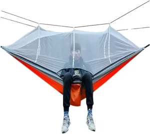 Hammocks Multifunctional Outdoor Hammocks, with Mosquito Net, Enjoy a Comfortable Camping Time Camping Hammocks(Gray)