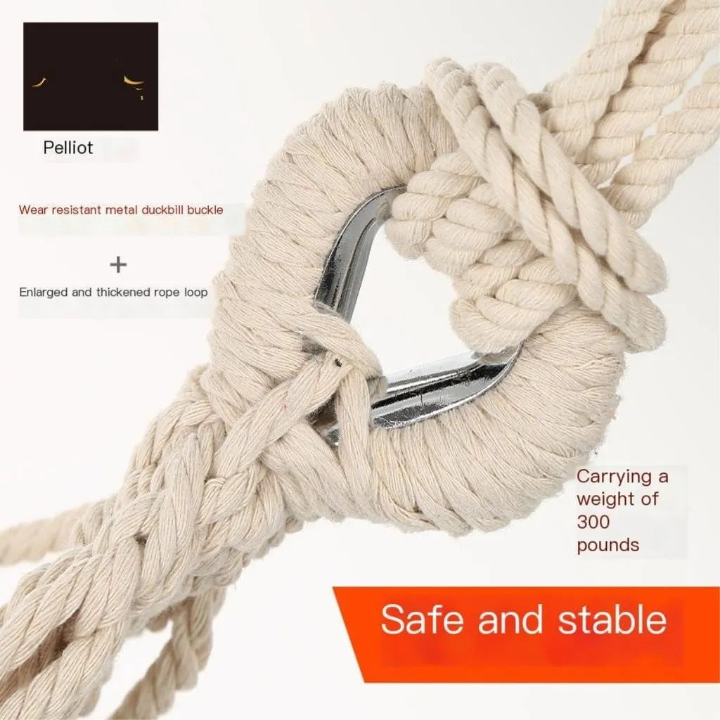Hammocks Outdoor Hammock Thickened Anti-Rollover Hanging Tree Rope Hanging Chair Double Indoor Home Portable Hammock Camping Hammocks(Red)