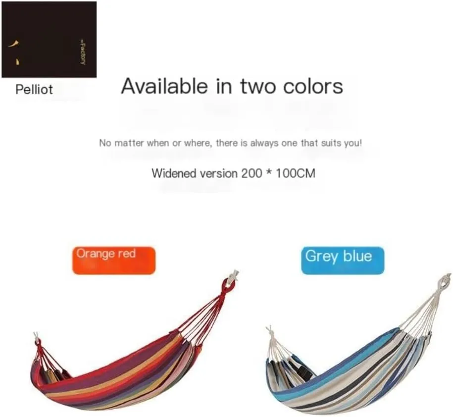 Hammocks Outdoor Hammock Thickened Anti-Rollover Hanging Tree Rope Hanging Chair Double Indoor Home Portable Hammock Camping Hammocks(Red)