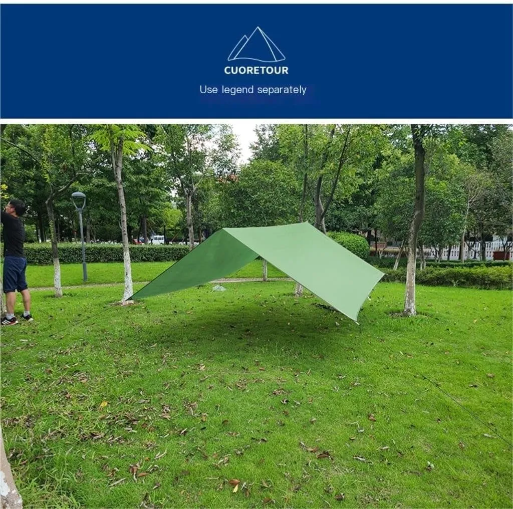 Hammocks Outdoor Mosquito Net Hammock Anti-Mosquito Canopy Tent Set Waterproof Portable Sunshade Camping Outdoor Camping Hammocks(Green,Large)