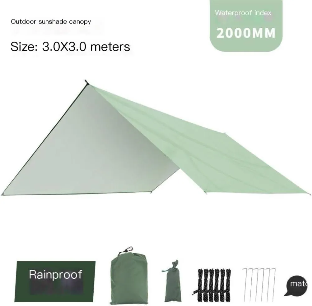 Hammocks Outdoor Mosquito Net Hammock Anti-Mosquito Canopy Tent Set Waterproof Portable Sunshade Camping Outdoor Camping Hammocks(Green,Large)