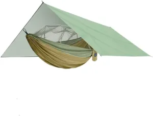 Hammocks Outdoor Mosquito Net Hammock Anti-Mosquito Canopy Tent Set Waterproof Portable Sunshade Camping Outdoor Camping Hammocks(Yellow,Large)