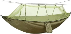 Hammocks Outdoor Parachute Wholesale Hammock with Mosquito Net Anti-Mosquito Nylon Single Double Camping Hammock Camping Hammocks(Green,Small)