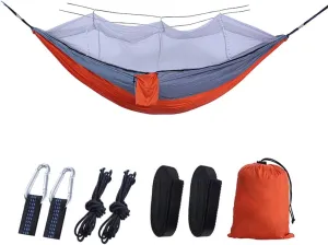 Hammock,YIWENG Automatic Quick-Opening Hammock with Mosquito Net Outdoor Camping Portable Hammock Anti-rolliker Nylon Hammock