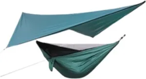 Hamock Canopy Mosquito Net Hammock Set Tent Parachute Cloth Camping Automatic Anti-Mosquito Mosquito Net Hammock Hanmock(A)