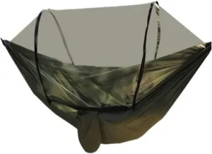 Hamock Fully Automatic Quick-Opening Mosquito Net Hammock Outdoor Single Double Camping Mosquito Net Hammock Hanmock(Black)