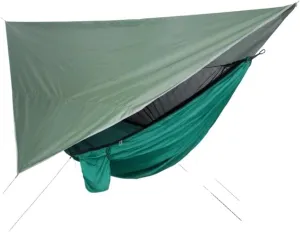 Hamock Outdoor Mosquito Net Hammock Canopy Set Outdoor Camping Quick-Open Hammock Plus Rainproof Sunshade Canopy Hanmock(A)