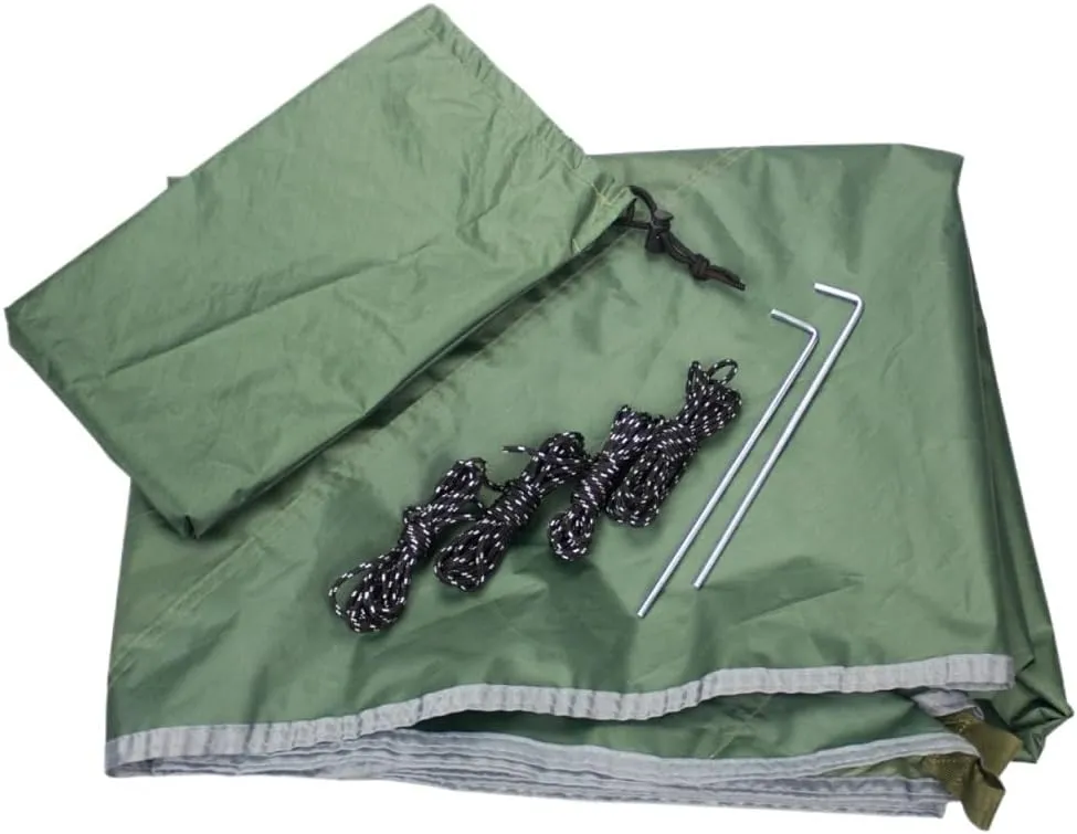 Hamock Outdoor Mosquito Net Hammock Canopy Set Outdoor Camping Quick-Open Hammock Plus Rainproof Sunshade Canopy Hanmock(A)