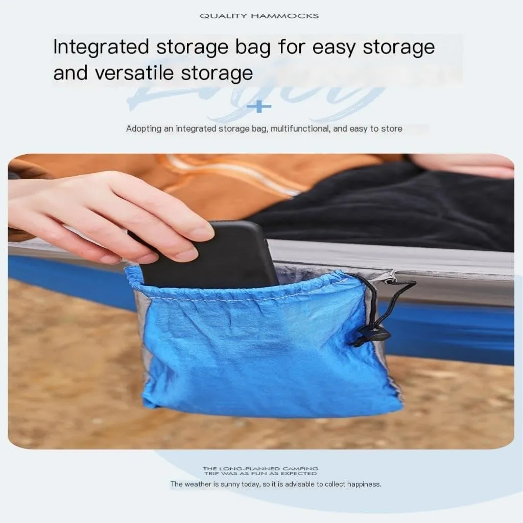 Hamock Outdoor Portable Camping Single Double Mosquito Net Hammock Anti-Mosquito Camping Mesh Mosquito Net Hammock Hanmock(C)