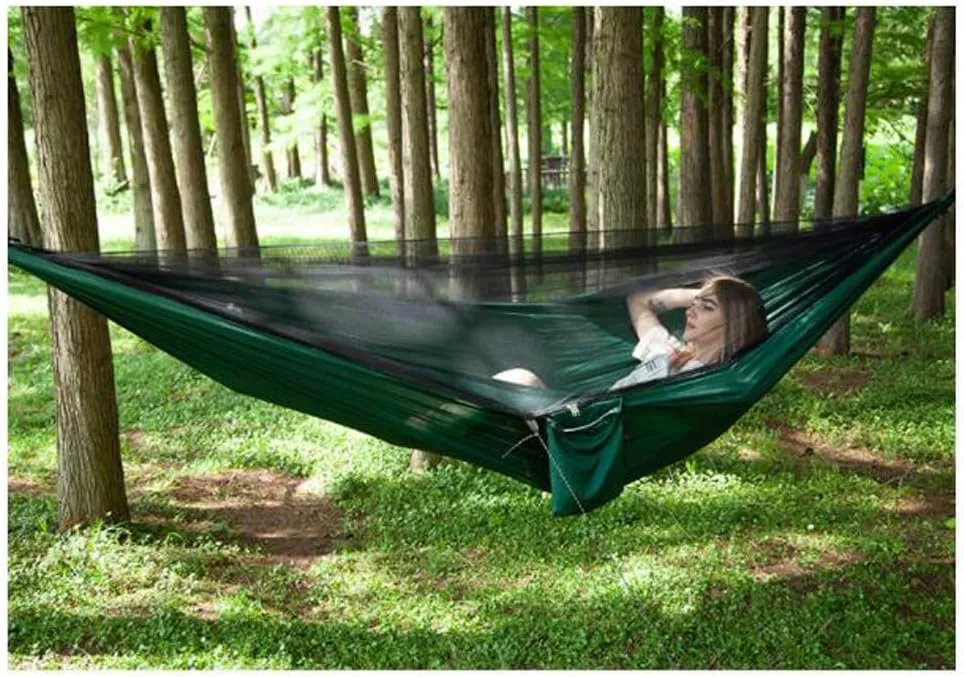Hamock,Travel Hammock,Hammock Tent,Outdoor Hammock,Load Capacity is 200 Kg,Hammock with Mosquito Net for Outdoors, Camping, Backpacking, Hiking, Trekking