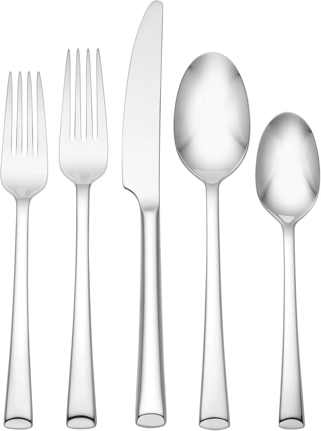 Hampton Forge Ingrid Piece Flatware Set, 20 Count, Metallic
