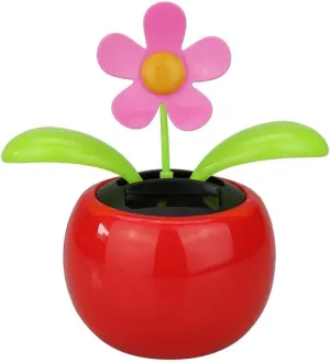 Hanhtatsu, Desk Dancing Toy Rocking Multipurpose Bright-Colored Mini Car Dancing Flower for Office Car Accessories - (Color Name: Orange)