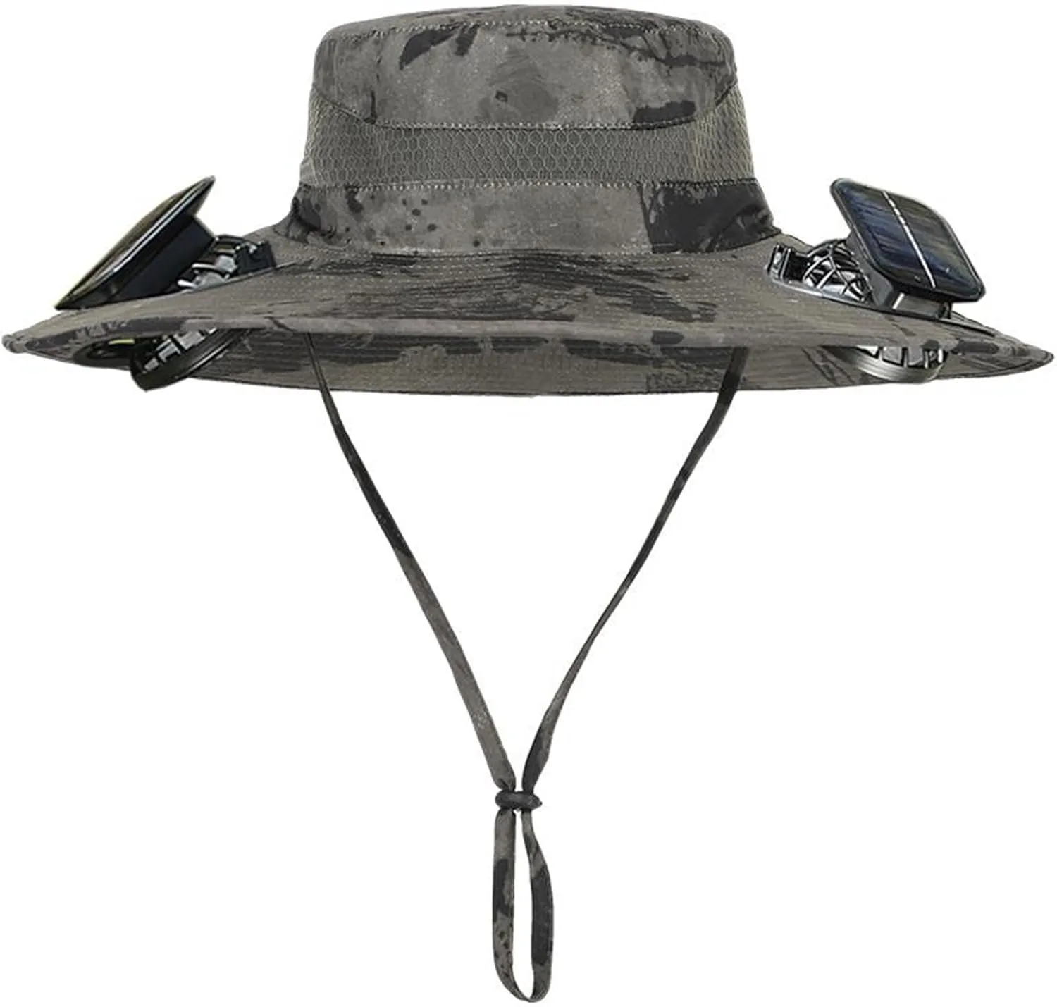 Hat with Fans Solar Power, Solar Fan Hat for Men Women, 2 Solar Fan Sun & USB Charging Sombrero Con Ventilador Solar