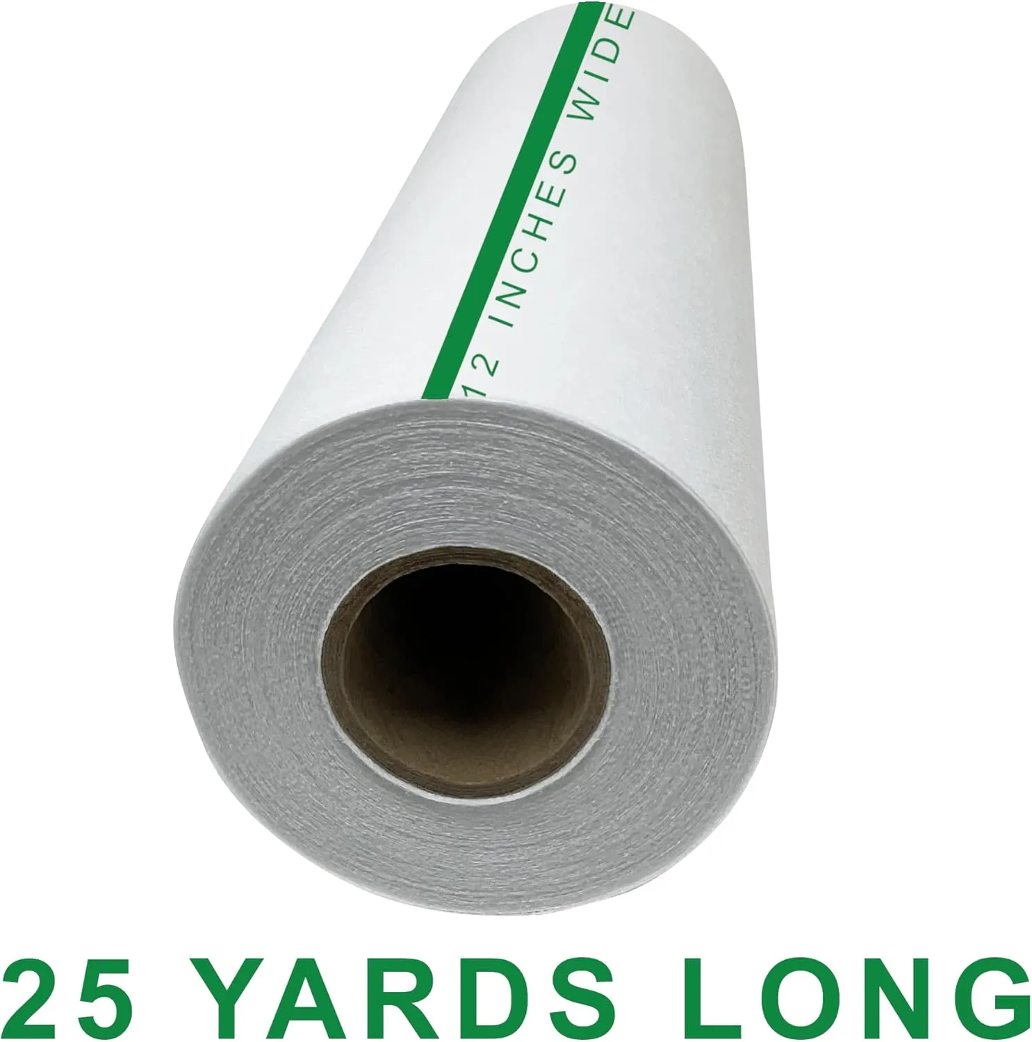 H.B.I. Products Medium Weight Fusible White Non Woven - Iron On Interfacing 12" x 25yd for Crafting, Quilting, Sewing, Shirt Plackets, Dresses, Collars, Cuffs and Other DIY Projects