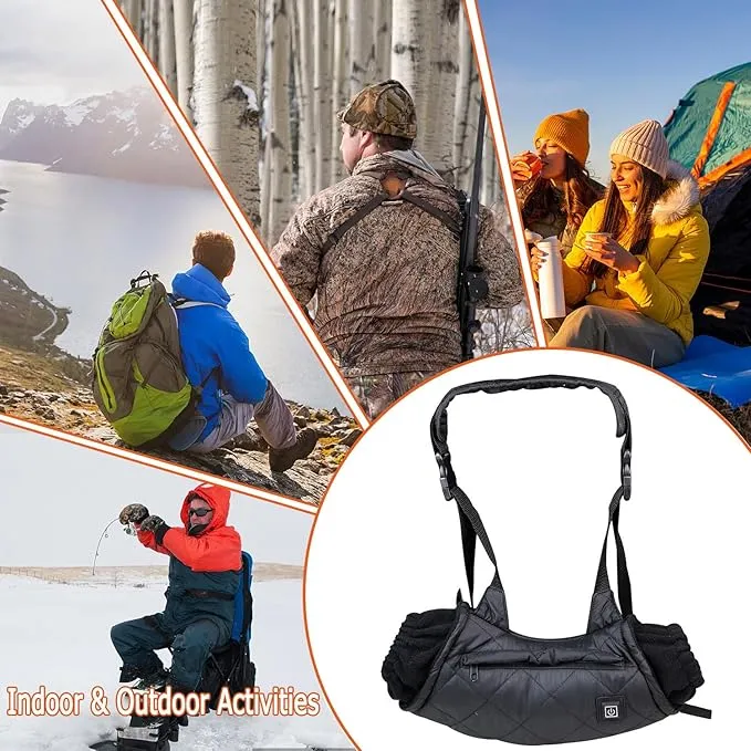 Heated Hand Muff, Electric Heating Hand Warmer Pouch, Suitable for Outdoor Hunting, Sports, Photography, Golf, Hike, Football, Snow Camping in Cold Winter Keep Warmth