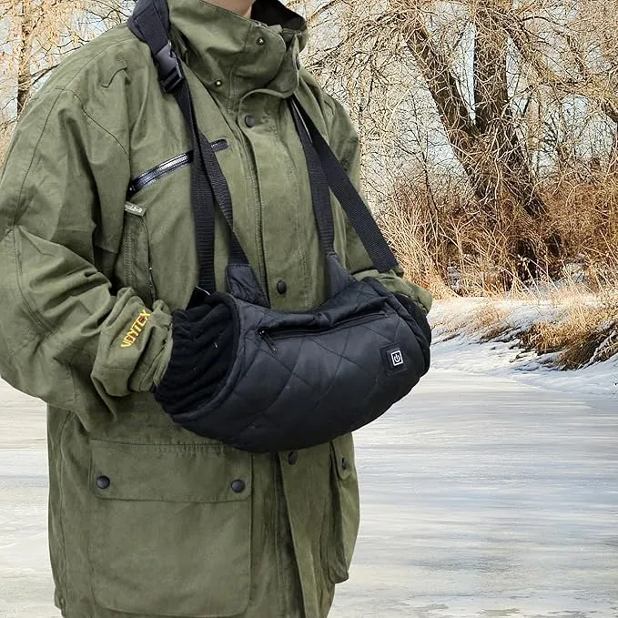 Heated Hand Muff, Electric Heating Hand Warmer Pouch, Suitable for Outdoor Hunting, Sports, Photography, Golf, Hike, Football, Snow Camping in Cold Winter Keep Warmth