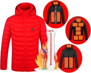 Heated Hoodie,9 Heating Zones Coat,Heated Jacket for Women and Men,Heated Sweatshirt, Heated Hunting Jackets